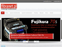 Tablet Screenshot of fibranet.pl