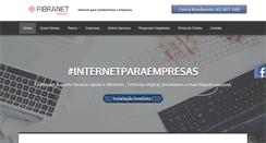 Desktop Screenshot of fibranet.com.br
